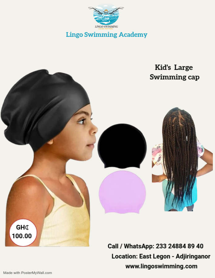 Kids swim cap - Made with PosterMyWall